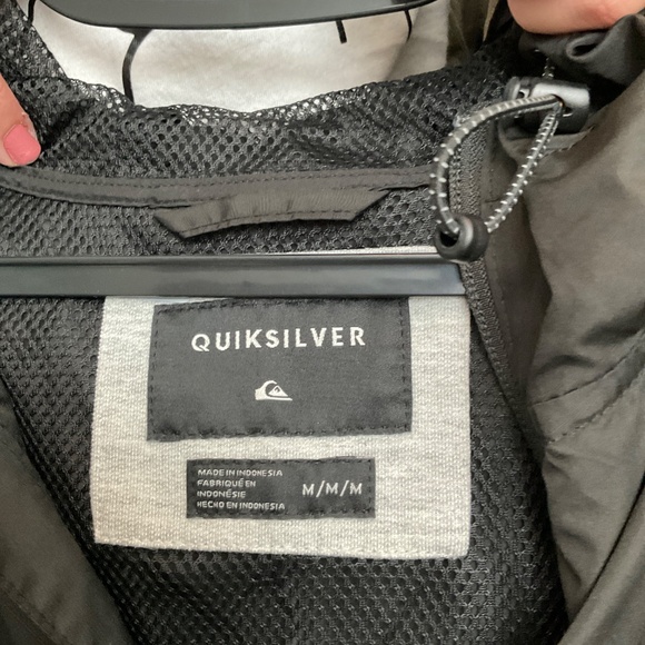 #0388 Black Zip Up Size M Brand Quicksilver - Picture 3 of 3